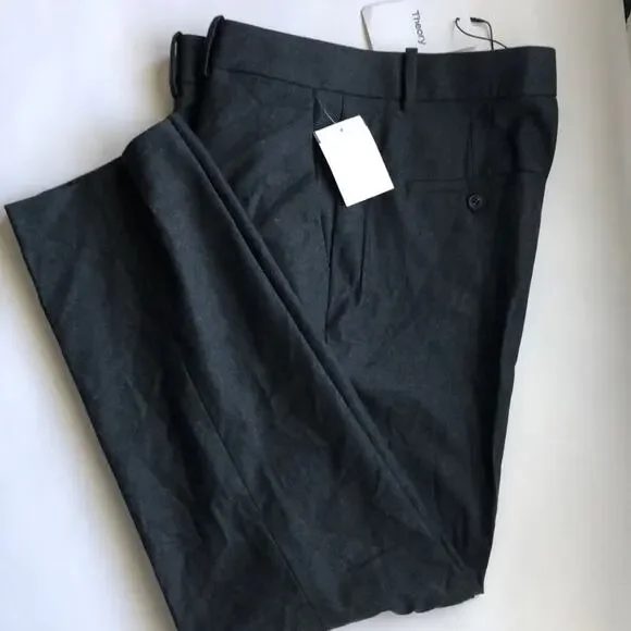 NWT Theory Wool Blend Charcoal Grey Ankle Pants